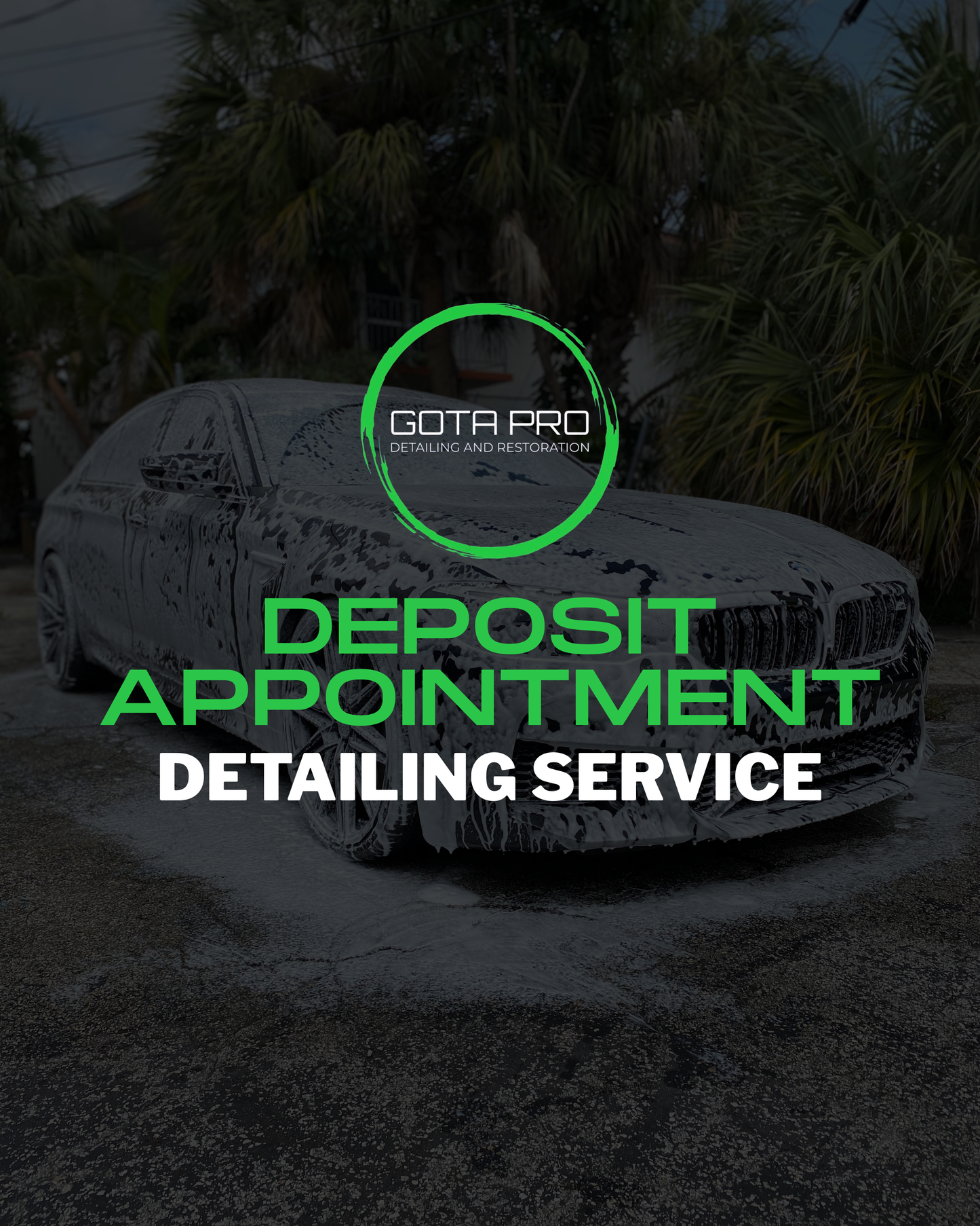 DEPOSIT APPOINTMENT: Detailing Services